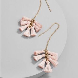 SOLD ⚠️ BAUBLEBAR blush threaded tassel earrings